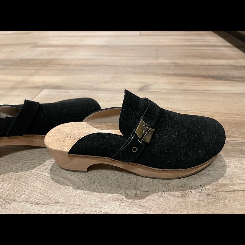 Dr Scholl wooden clogs